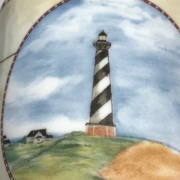 Cape Hatteras Lighthouse Light Coffee Cup Mug American Atelier At Home Porcelain - Picture 13 of 13